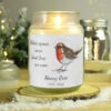 Personalised Robins Appear Memorial Christmas Candle JarBG-8464 -Santa Gifts Shop BG 8464