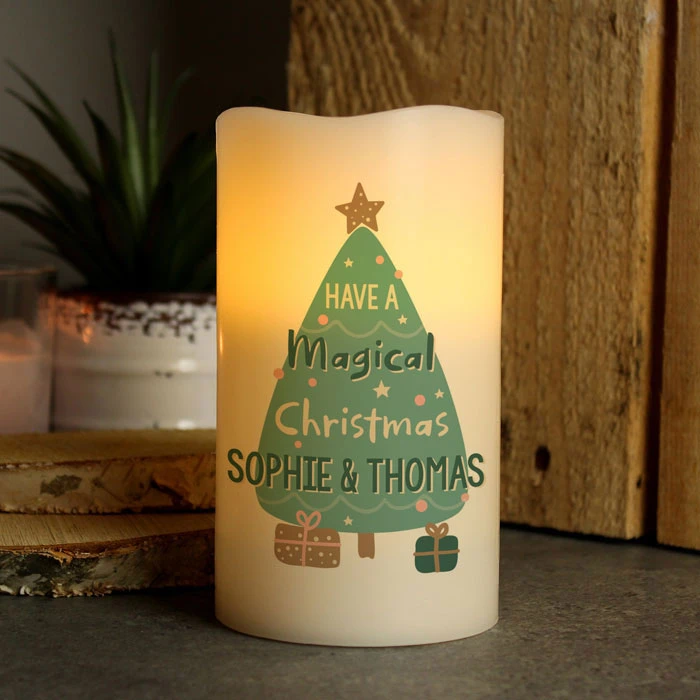 Personalised Have A Magical Christmas LED CandleBG-8483 4 Personalised Have A Magical Christmas LED CandleBG-8483 - Image 2