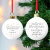 Personalised 'On Your First Christmas As...' Tree BaubleBG-8500