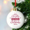 Personalised Merry Little Christmas BaubleBG-8505 -Santa Gifts Shop BG 8505