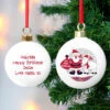 Personalised Rooftop Santa First Christmas BaubleBG-8511 2 Personalised Rooftop Santa First Christmas BaubleBG-8511 -Santa Gifts Shop BG 8511