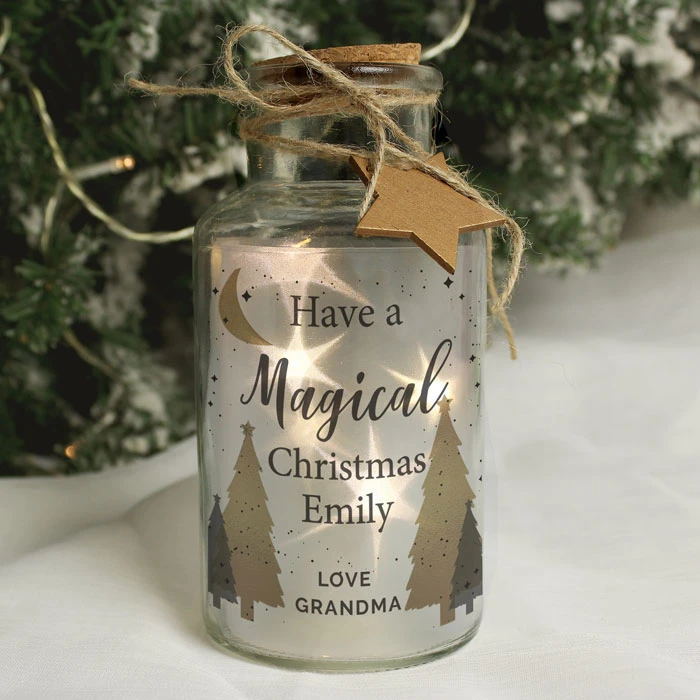 Personalised Christmas Tree LED Glass Jar DecorationBG-8545 7 Personalised Christmas Tree LED Glass Jar DecorationBG-8545 - Image 5