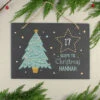 Personalised Christmas Tree Chalk Countdown Slate SignBG-8562 1 Personalised Christmas Tree Chalk Countdown Slate SignBG-8562 -Santa Gifts Shop BG 8562