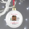 Personalised Cosy Christmas China Tree BaubleBG-8578 -Santa Gifts Shop BG 8578
