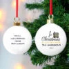 Personalised 1st Christmas In Our New Home BaubleBG-8579 -Santa Gifts Shop BG 8579