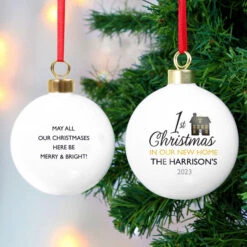 Personalised 1st Christmas In Our New Home BaubleBG-8579