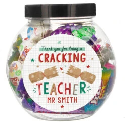 Personalised Cracking Teacher Sweet Jar Christmas GiftBG-8584 8 Personalised Cracking Teacher Sweet Jar Christmas GiftBG-8584 -Santa Gifts Shop BG 85840003
