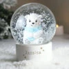 Kid's Personalised Polar Bear Any Name Christmas Snow GlobeBG-8812
