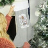 Personalised Christmas Gonk Silver Grey Stocking 50cmBG-8831