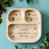 Personalised Christmas Dinner Bamboo Suction PlateBG-8833 2 Personalised Christmas Dinner Bamboo Suction PlateBG-8833 -Santa Gifts Shop BG 8833