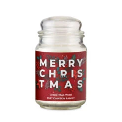 Personalised Christmas Large Scented Jar CandleBG-8838 -Santa Gifts Shop BG 88380004