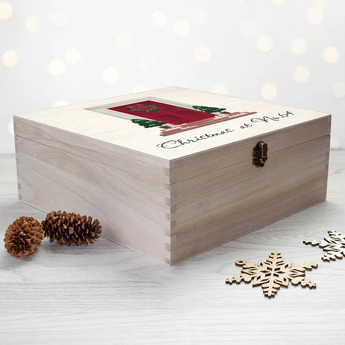 Personalised Door Number Wooden Christmas Eve BoxBG-8881 4 Personalised Door Number Wooden Christmas Eve BoxBG-8881 - Image 2