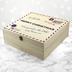 Personalised Nostalgic International Mail Christmas Eve BoxBG-8883
