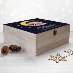Girl's Personalised Wooden Fairy Christmas Eve BoxBG-8885 -Santa Gifts Shop BG 88850002