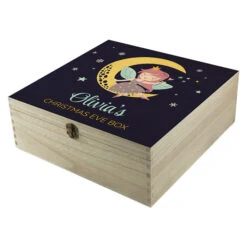 Girl's Personalised Wooden Fairy Christmas Eve BoxBG-8885 -Santa Gifts Shop BG 88850005