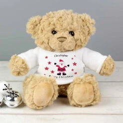 Personalised Christmas Teddy Bear In Santa JumperBG-8901 -Santa Gifts Shop BG 89010002