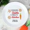 Personalised Cookies For Santa Christmas Eve Plastic PlateBG-8904