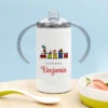 Personalised Christmas Train Kid's Stainless Steel Sippy CupBG-9183