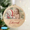 Personalised 1st Christmas Tiny Tatty Teddy Photo DecorationBG-9338 1 Personalised 1st Christmas Tiny Tatty Teddy Photo DecorationBG-9338 -Santa Gifts Shop BG 9338