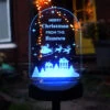 Personalised Christmas Outdoor Solar Light Up SignBG-9347 -Santa Gifts Shop BG 9347