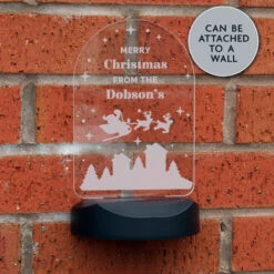 Personalised Christmas Outdoor Solar Light Up SignBG-9347 -Santa Gifts Shop BG 93470005