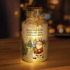 Personalised Santa LED Glass Jar Christmas DecorationBG-9363 -Santa Gifts Shop BG 9363