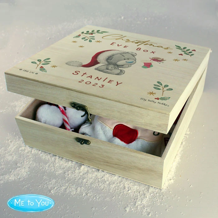 Personalised Tiny Tatty Teddy Wooden Christmas Eve BoxBG-9371 5 Personalised Tiny Tatty Teddy Wooden Christmas Eve BoxBG-9371 - Image 3