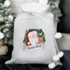 Kid's Personalised Silver Christmas Santa SackBG-9373