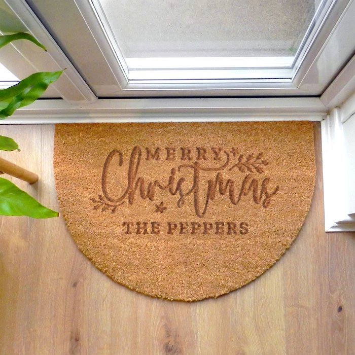 Personalised Christmas Half Moon Indoor Coir DoormatBG-9379 6 Personalised Christmas Half Moon Indoor Coir DoormatBG-9379 - Image 4