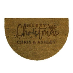 Personalised Christmas Half Moon Indoor Coir DoormatBG-9379 11 Personalised Christmas Half Moon Indoor Coir DoormatBG-9379 -Santa Gifts Shop BG 93790004