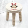 Personalised Christmas Penguin Wooden Stool Toddler GiftBG-9390 1 Personalised Christmas Penguin Wooden Stool Toddler GiftBG-9390 -Santa Gifts Shop BG 9390