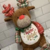 Personalised Cubbies Tartan Reindeer Christmas TeddyBG-9392 -Santa Gifts Shop BG 9392