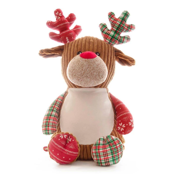 Personalised Cubbies Tartan Reindeer Christmas TeddyBG-9392 4 Personalised Cubbies Tartan Reindeer Christmas TeddyBG-9392 - Image 2