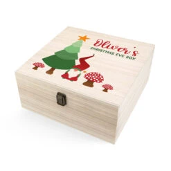 Personalised Gonk Large Wooden Christmas Eve BoxBG-9409 -Santa Gifts Shop BG 94090003