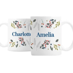 Personalised Festive Christmas Mug Set Grandparent's GiftBG-9455 8 Personalised Festive Christmas Mug Set Grandparent's GiftBG-9455 -Santa Gifts Shop BG 94550003
